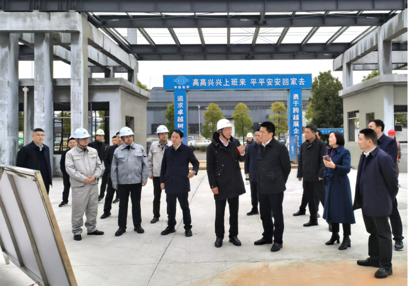 肖湘暉到建筑工程公司科倫、湘盛福諾項(xiàng)目調(diào)研
