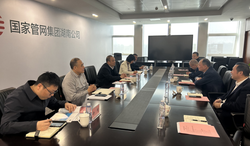 周鴻與國家管網(wǎng)湖南公司代表、黨委書記王現(xiàn)中舉行會談