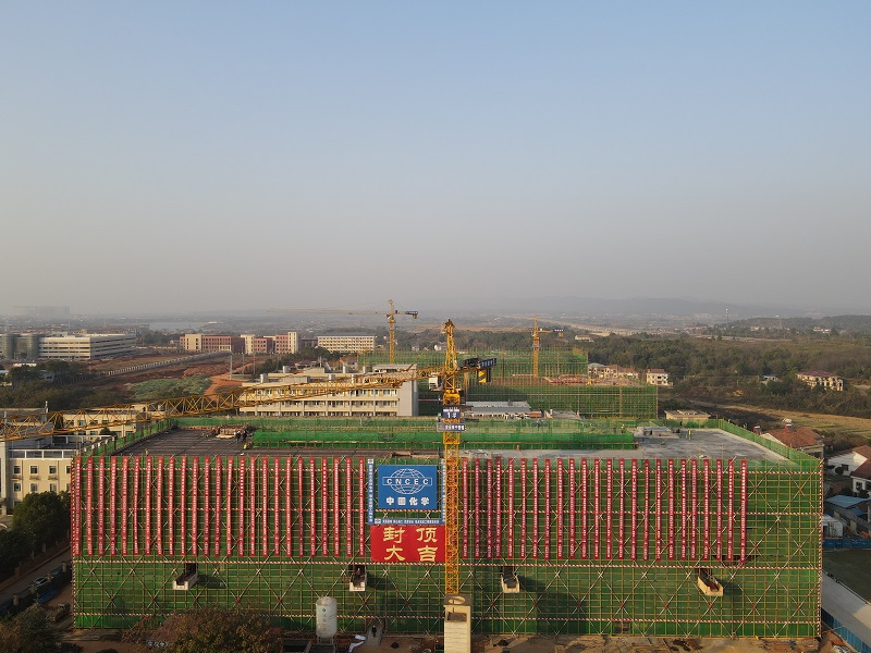 市政公司岳陽高新區(qū)標準化廠房(二期)項目單體封頂