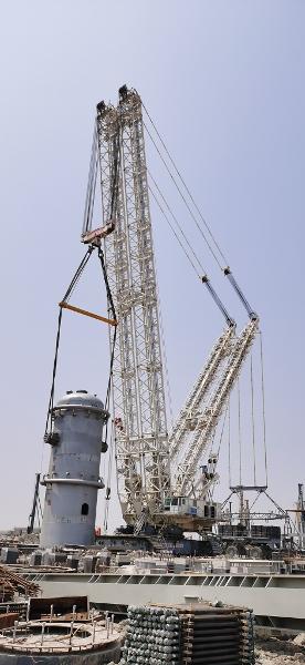 江蘇分公司成功吊裝浙石化(二期)2#乙二醇裝置EO反應器